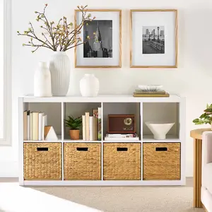 Better Homes & Gardens 8 Cube Storage Organizer, Light Honey